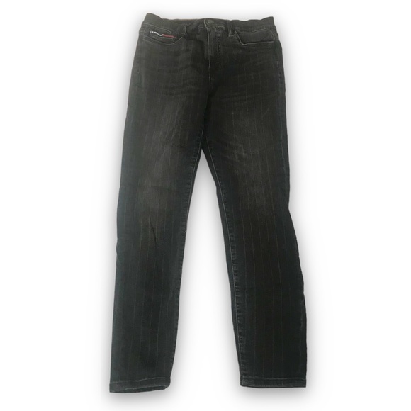 Tommy Hilfiger Denim Pinstripe Straight Leg Jeans - Picture 3 of 13